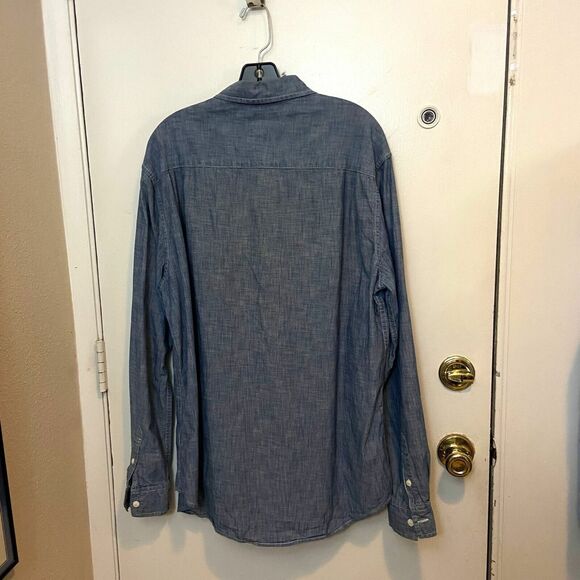 #3727 Tommy Hilfiger Blue button down mens shirt size XL - Picture 10 of 10